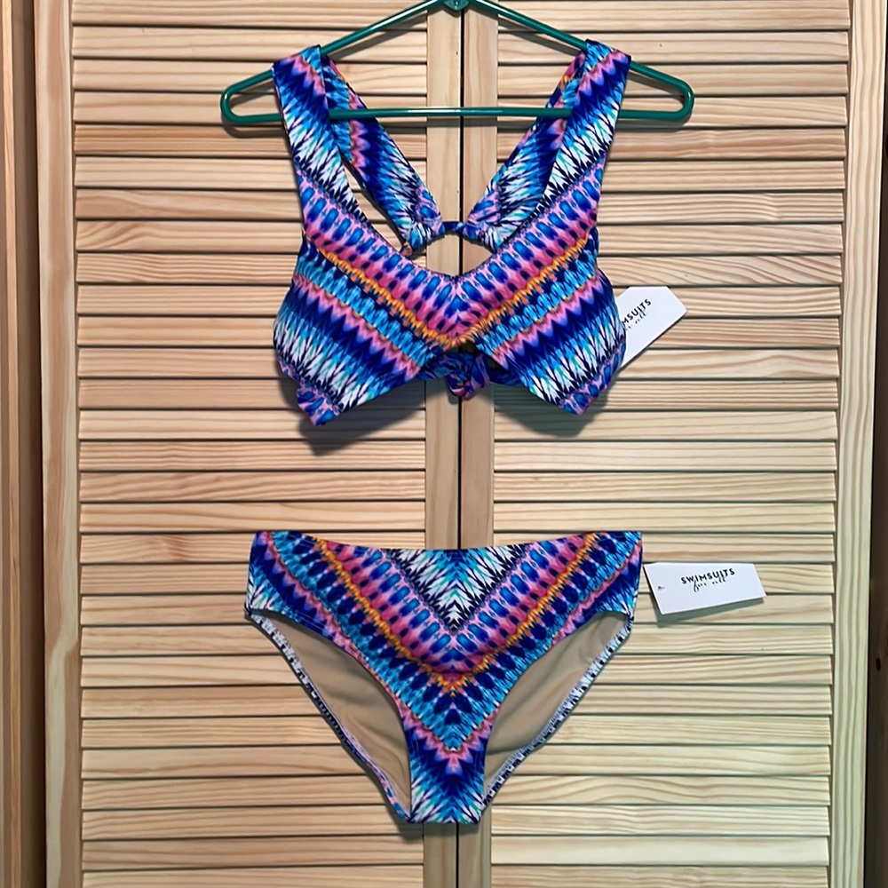 Swimsuits For All - Aztec Bikini size 8